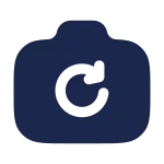 Camera Rotate SVG Icon
